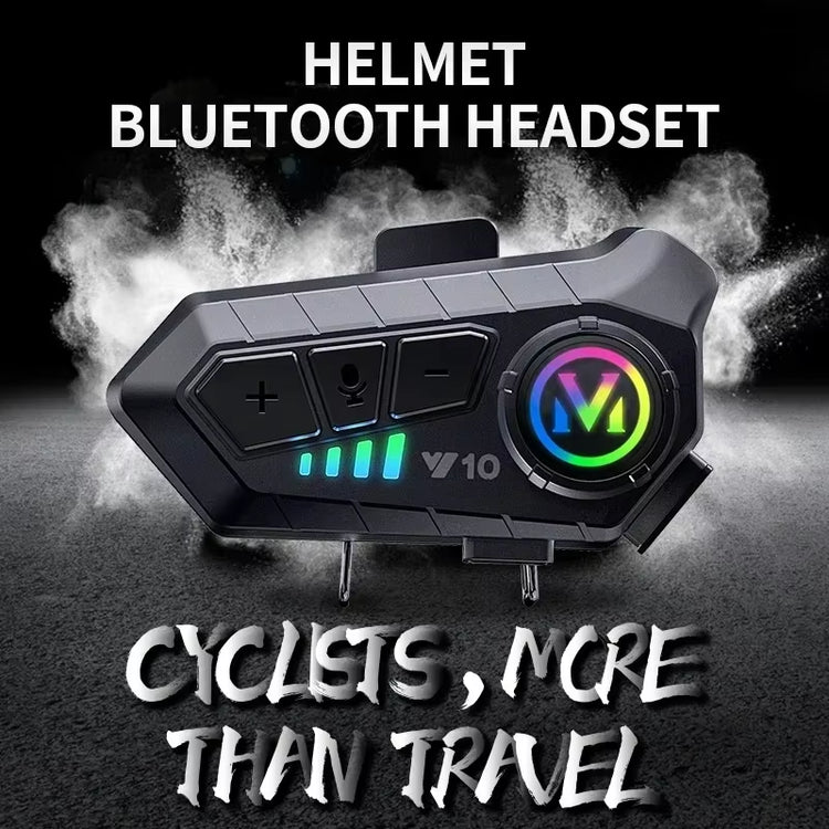  Motorcycle Helmet Bluetooth Headset  Hands-Free Waterproof 