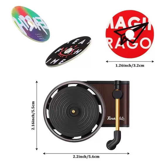 Car Air Freshener in Retro Style Record Player Design Air Fresheners Car