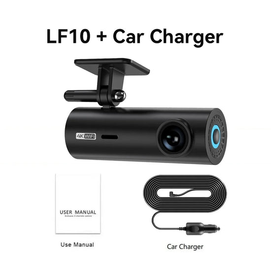 DashCam Ultra 4K – Grabación Continua con WiFi y Protección de Aparcamiento