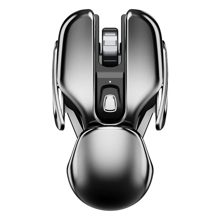 PX2 Metal 2.4G Rechargeable Wireless Mute 1600DPI Mouse 6 Buttons for PC Laptop Computer Gaming Office Home Waterproof Mouse