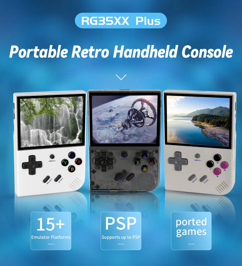 ANBERNIC RG35XX plus Retro, 5000+ Classic Games Support Wireless/Wired Controlle HD-MI TV Output