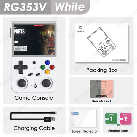 RG353V -RG353VS Consola Portátil Retro Emulador Con Pantalla táctil