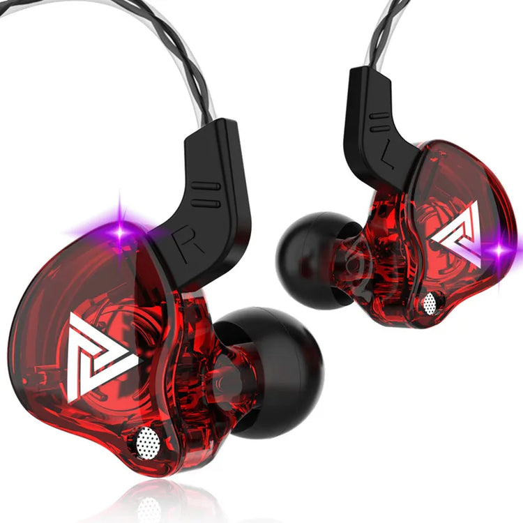 QKZ AK6 Music Pro - HiFi Bass Earbuds with Mic, Perfect for Gaming & Sports