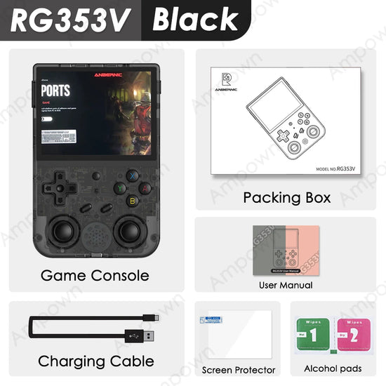 RG353V -RG353VS Consola Portátil Retro Emulador Con Pantalla táctil