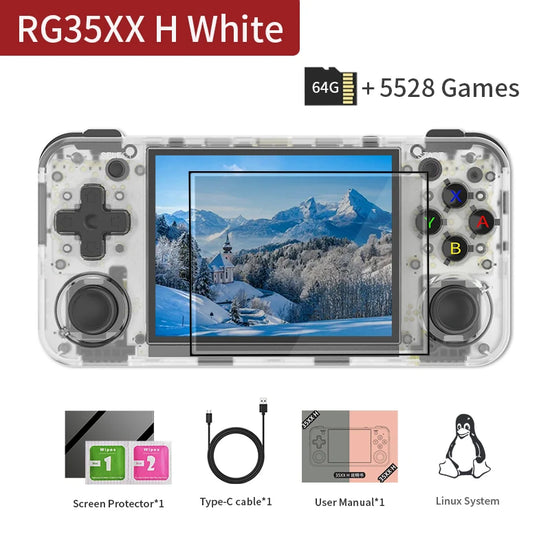 RG35XX H Consola Portátil Con Pantalla táctil  IPS Screen  Con más de+5000 Juegos