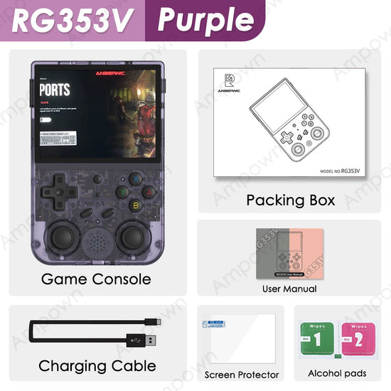 RG353V -RG353VS Consola Portátil Retro Emulador Con Pantalla táctil