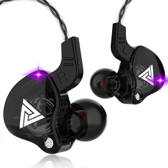 QKZ AK6 Music Pro - HiFi Bass Earbuds with Mic, Perfect for Gaming & Sports