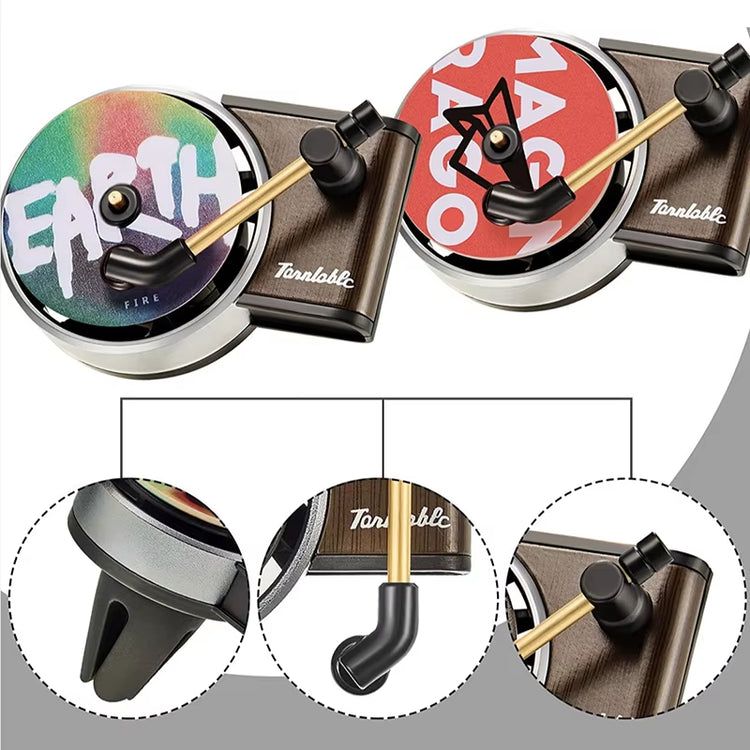 Car Air Freshener in Retro Style Record Player Design Air Fresheners Car