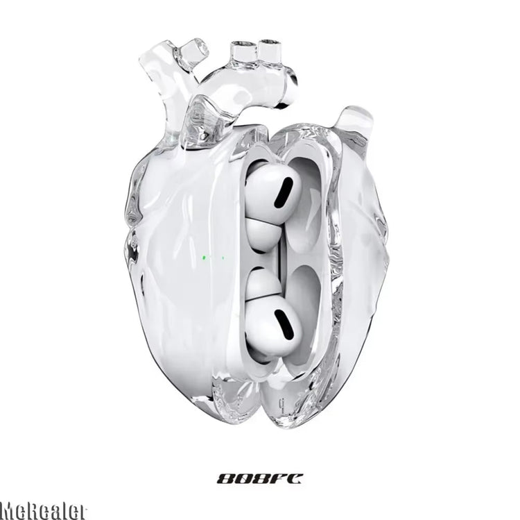 Heart of Music---Liquid Silicone Wireless Earphone Case Bluetooth Headset Does Not Turn Yellow for Airpods Pro/Pro2/3