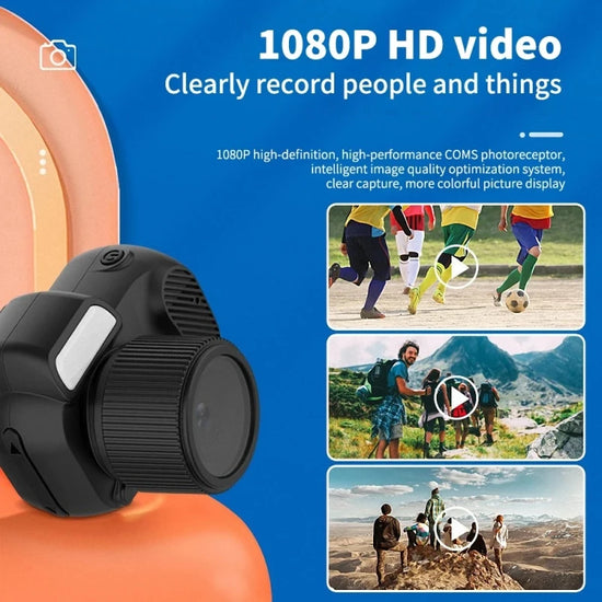 Mini Camera with Screen  HD 1080P Con taejeta de memoria  Video Recorder Support TF Card