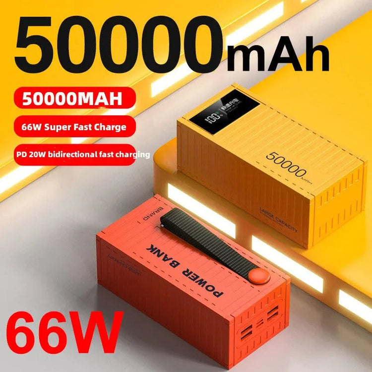 66W 50000Mah Power Bank Super Fast Charging Portable 