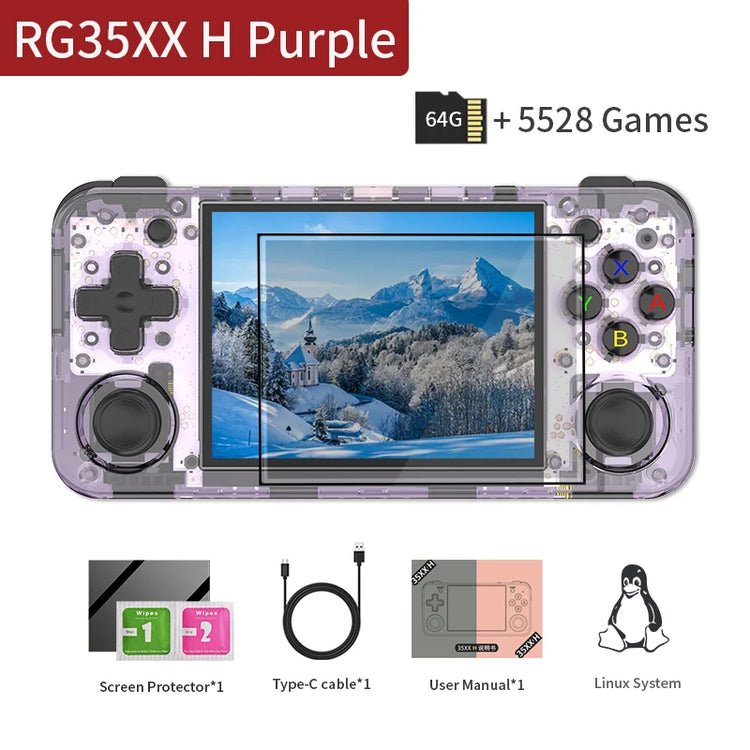 RG35XX H Consola Portátil Con Pantalla táctil  IPS Screen  Con más de+5000 Juegos